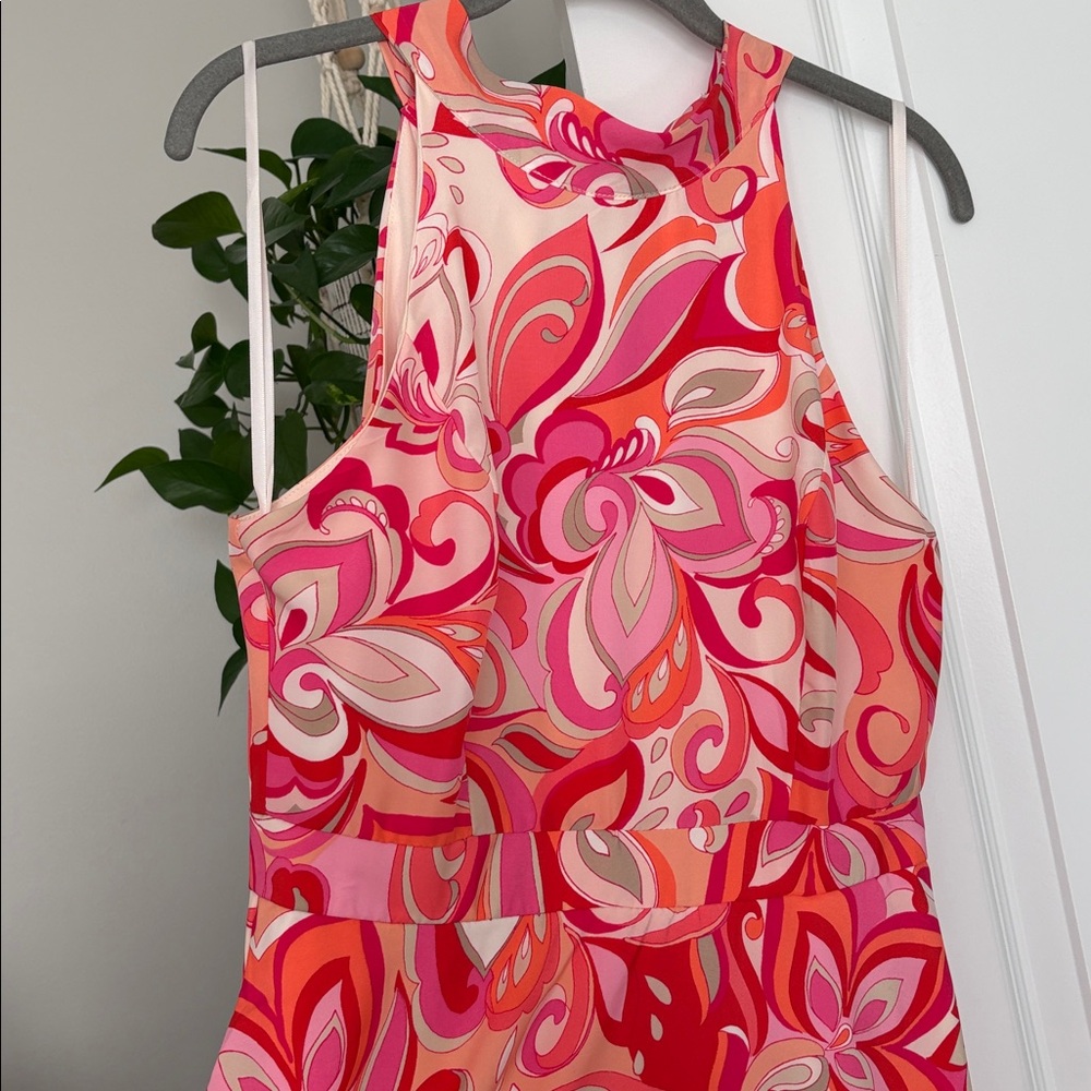 TAHARI halter neck midi dress - Picture 2 of 11